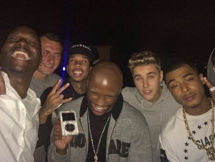 Johnny Manziel parties with Floyd Mayweather and Justin Bieber