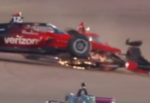 Will Power crashes during WWT Raceway Practice, collects Marcus Ericsson