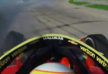 David Malukas hard crash as Nashville Speedway results in wall repairs