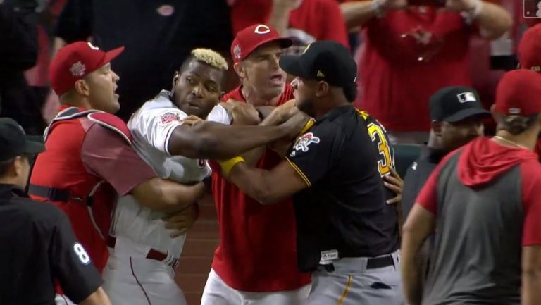 Reds, Pirates and traded Puig in benches clearing brawl
