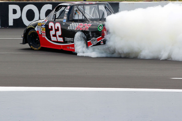 Joey Coulter wins first truck series race at Pocono