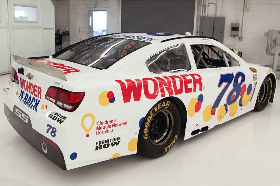 Kurt Busch Driving Wonder Bread Paint Scheme at Talladega (Photos