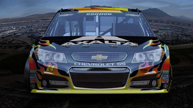 Jeff Gordon unveils 2014 AXALTA paint scheme at Las Vegas (Photos ...