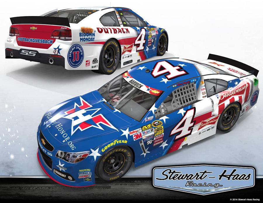 Kevin Harvick has Folds of Honor Budweiser scheme at Sonoma (Photos
