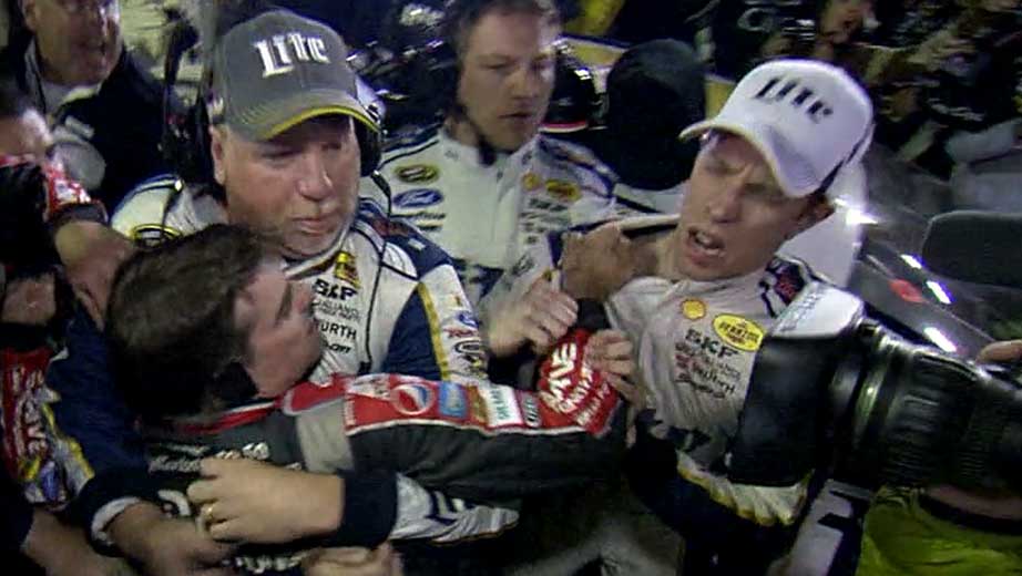 NASCAR to review brawl, “You shouldn’t punch somebody”