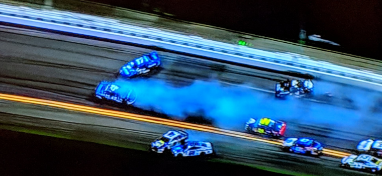 Stenhouse, Larson, Keselowski and others involved in crash