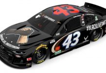 Bubba Wallace driving #BlackLivesMatter car at Martinsville