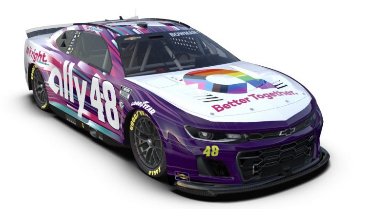 Alex Bowman to drive pride car for sponsor Ally at Sonoma