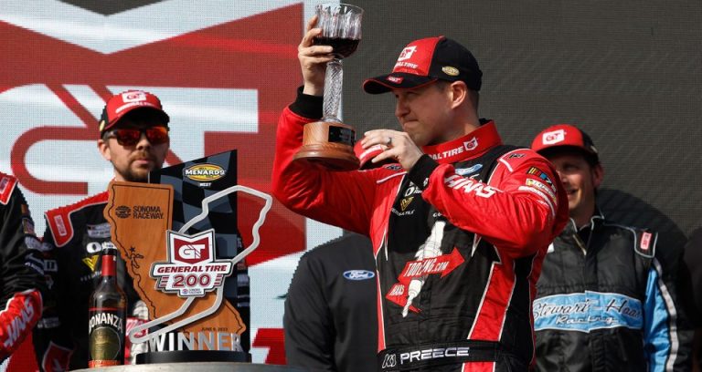 Ryan Preece dominates ARCA West race at Sonoma, Full Results