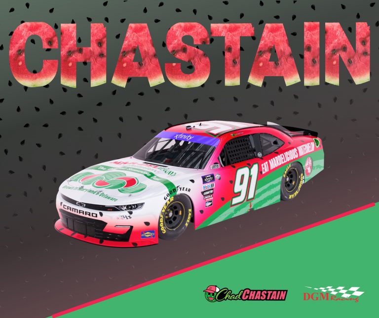 Chad Chastain driving No. 91 with sponsorship from Mar-Del Watermelon Association at Pocono