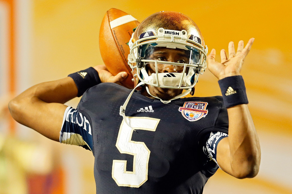 Everett Golson plans to return to ND next spring