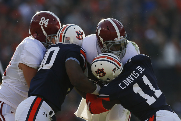 Auburn upsets Alabama with missed field goal run back for touchdown (GIF)