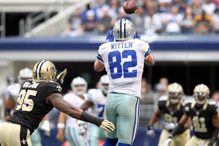 Jason Witten sets record for receptions by tight end in season