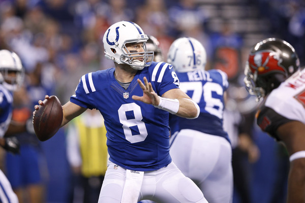 Matt Hasselbeck practicing on Thursday for Colts