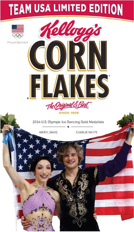 Meryl Davis and Charlie White to be featured on Corn Flakes box