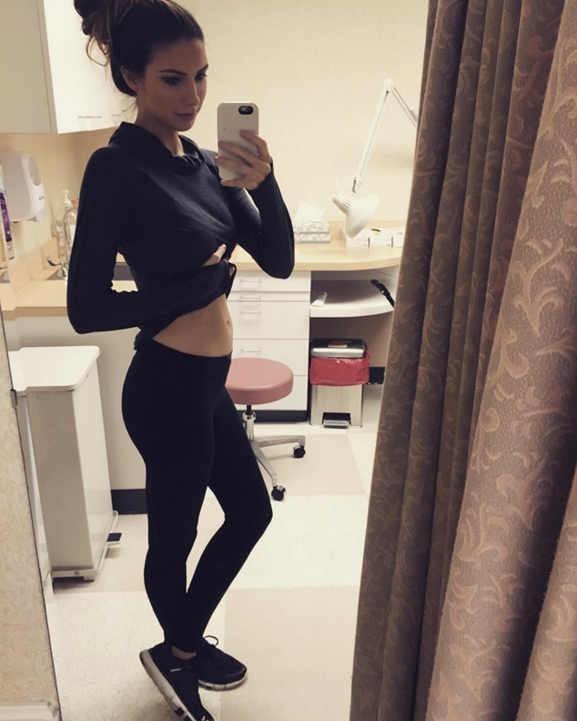 Katherine Webb shows off baby bump on Instagram