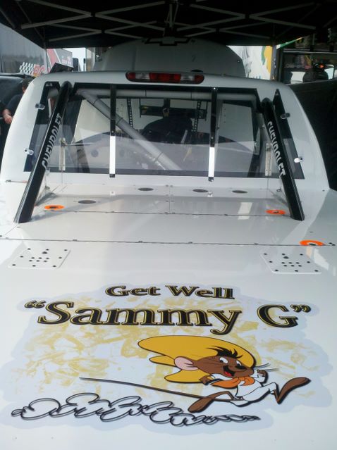 Ron Hornaday Wishes Friend a Speedy Recovery with Decal