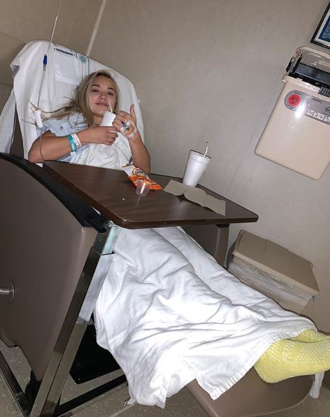 Natalie Decker had gallbladder removed on Tuesday