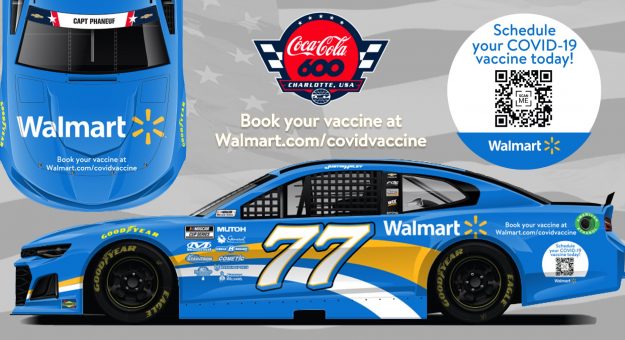 Walmart, Stringer Performance Partners with Spire Motorsports for Three-Day Vaccine Event at Charlotte Motor Speedway