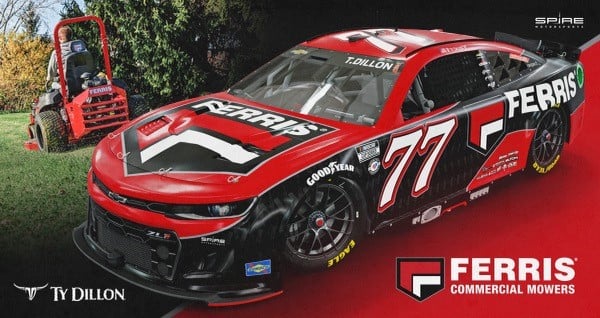 Ty Dillon to be sponsored by Ferris Mowers in Cup and Xfinity Series