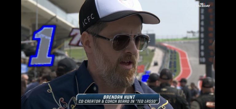 Brendan Hunt gives command to start engines at COTA