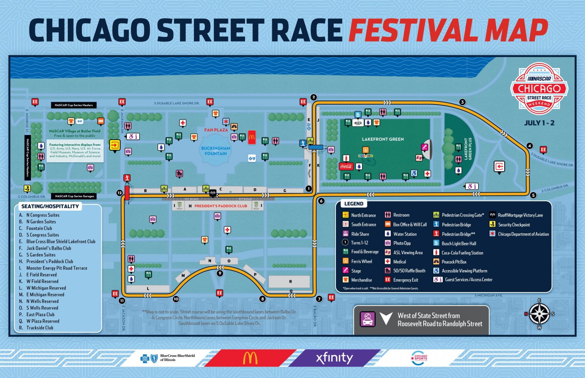 NASCAR Chicago Street Race Weekend Schedule, Race Start Times, Viewing