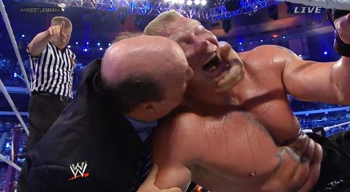 Brock Lesnar defeats Undertaker to end WrestleMania streak